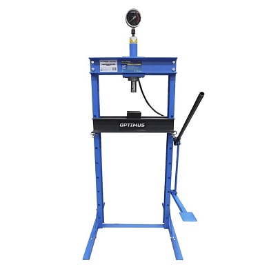 OPT-212F Пресс гаражный 12т,  ручной и ножной привод Optimus 