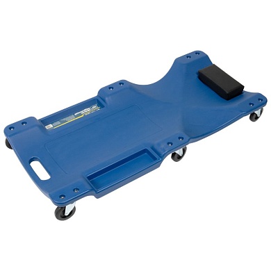 OPT-40130B Лежак ремонтный, подкатной, пластиковый, синий OPTIMUS