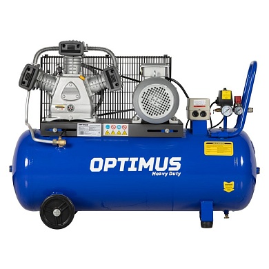 OPT-301058 Компрессор поршневой, 580 л/мин, 3.0 КВт, 380 В, ресивер 100 л Optimus 