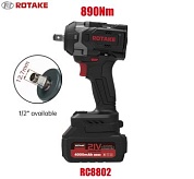 Rotake RC8802 Гайковерт аккумуляторный 1/2" 890Nm
