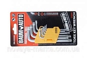 Набор ключей TORX складной, 8пр.(T9, T10, T15, T20, T25, T27, T30, T40 с отверстием) Forsage F-5083TF