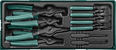 AG010150SP Набор щипцов для стопорных колец 10 предметов (ложемент)