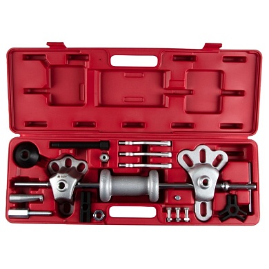 Обратный молоток универсальный с принадлежностями, кейс, 17 предметов МАСТАК 100-40017C