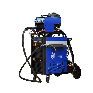 Инверторный сварочный полуавтомат AuroraPRO SKYWAY 500 DUAL PULSE с водяным охлаждением и выносным механизмом подачи проволоки