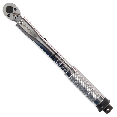 Ключ динамометрический 1/4", 2-24 Нм, в пластиковом кейсе МАСТАК 012-20024C