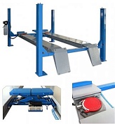 Подъемник четырёхстоечный TST440CWA с комплектом для "развал-схождения" (4 т) Trommelberg