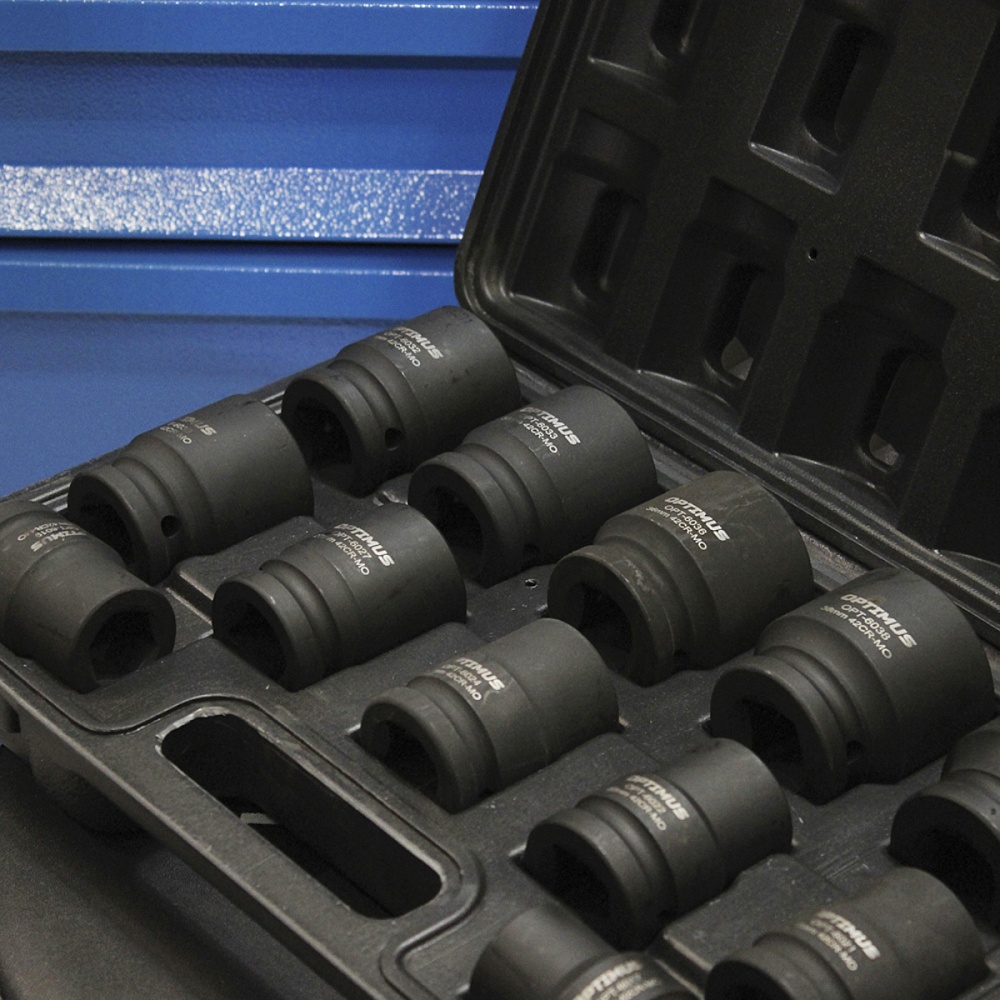 OPT-60112 Набор ударных головок 3/4" 12 пр., 17-41 мм. OPTIMUS