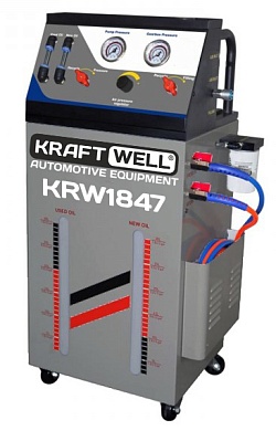 KraftWell KRW1847 Установка для замены масла в АКПП. Питание 12В