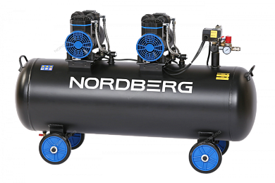 Nordberg NCEO135/500 Компрессор безмасляный 220 В, ресивер 135 л, 500 л/мин