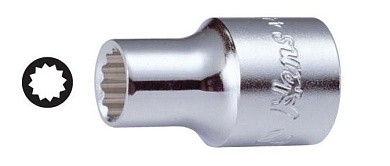 Торцевая головка 1/2", 4402M10, Hans
