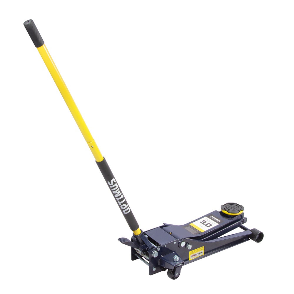 OPT-8090 Домкрат подкатной, г/п 3т. 80-515 мм с ножной педалью OPTIMUS