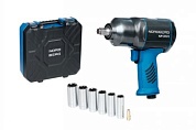 NORDBERG ПНЕВМОГАЙКОВЕРТ NP14101K ударный 1/2", 1300Нм, с глубокими головками в кейсе