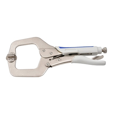 Ручной зажим с С-образными губками и фиксатором 275мм