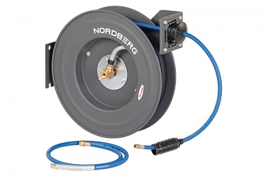 NORDBERG HR0820RPVC Шланг воздушный на стальной катушке, гибридный PVC диам. 08х12 мм, 20 м