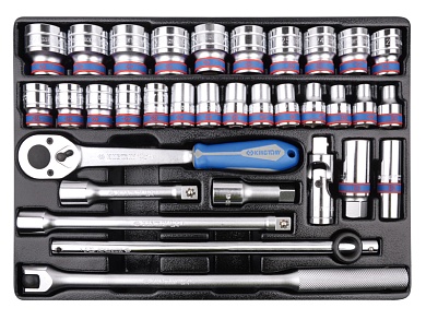 Набор торцевых головок 1/2 с принадлежностями, 33 предмета KING TONY 9-4333MR03