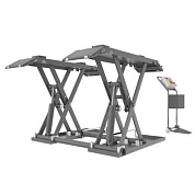 WDK-502 Подъемник гидравлический ножничный 3000 кг, 105-1000 мм, мобильный, 220В WiederKraft